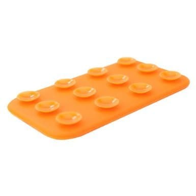 2 x Dual Side Anti-slip Silicone Suction Cup Mat Phone Holder Rectangle Sucker