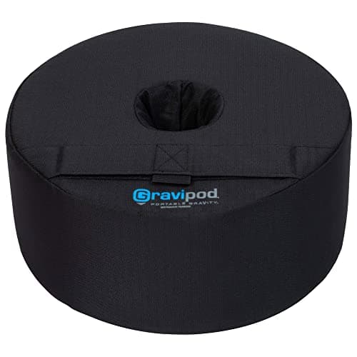 Gravipod Umbrella Base Weight | Outdoor Sand-Fillable Stabilizer for Cantilever, Offset, and Patio Umbrellas | Heavy-Duty Weather-Resistant Fabric