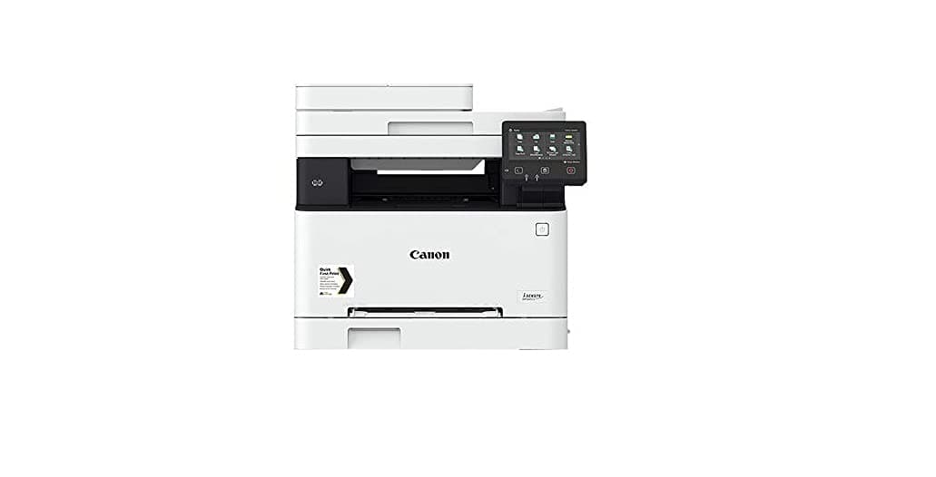 Canon i-SENSYS MF645Cx All-in-1 Wireless Colour Laser Printer - A4 Print, Copy, Scan, Fax - 21 ppm, Universal Login Manager - Wi-Fi & Mobile Print - Secure & Sustainable Office Printer