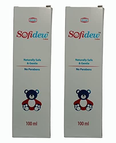 KLM Sofidew Lotion | Parabens Free Baby Lotion | Baby Lotion | 100 Ml (Pack of 2)