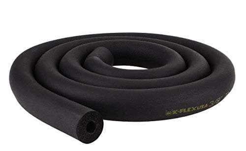 Air Conditioner Piping for Heat and Cold Foam Insulated Heat Tube 1/4" ID X 5/8" THK Insulation Air Conditioners Black