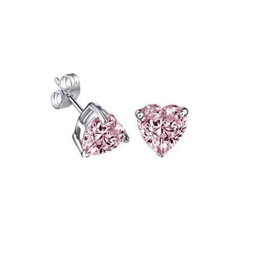 JORY JEWELRYWomen Cubic Zirconia 18K White Gold Plated Earrings, JOR-041