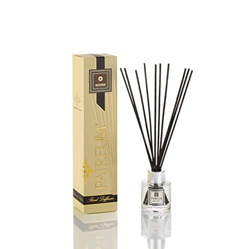 PAIRFUM Natural Reed Diffuser - Long-Lasting & Healthy - Fragrances for 2-3 Months (50 ml) Perfume: Cedar Noir - for Men - with Black Reeds