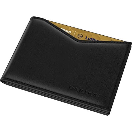DARDON Flap Wallet, Dark Brown Men’s Wallet, Made Entirely Out of Smooth Leather, Slim Wallet with RFID Blocker Made Of Italian Calfskin
