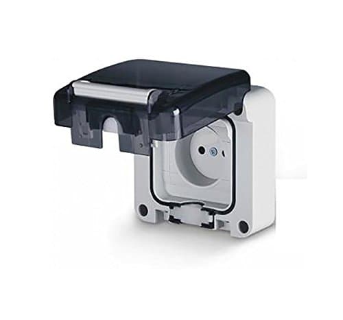 Outdoor Socket IP66 EU Schuko IP66 Also with Cable Inserted