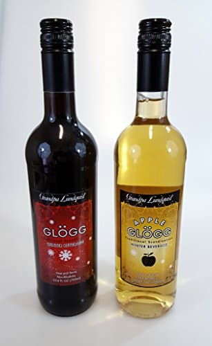 Grandpa Lundquist Glogg Winter Beverage 2 - 25.4Floz Bottles (2 Flavor Pack)