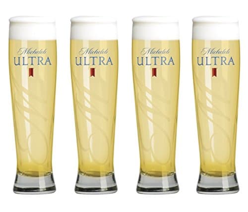 Michelob Ultra Altitude Tall Pilsner Glass | Set of 4 Glasses