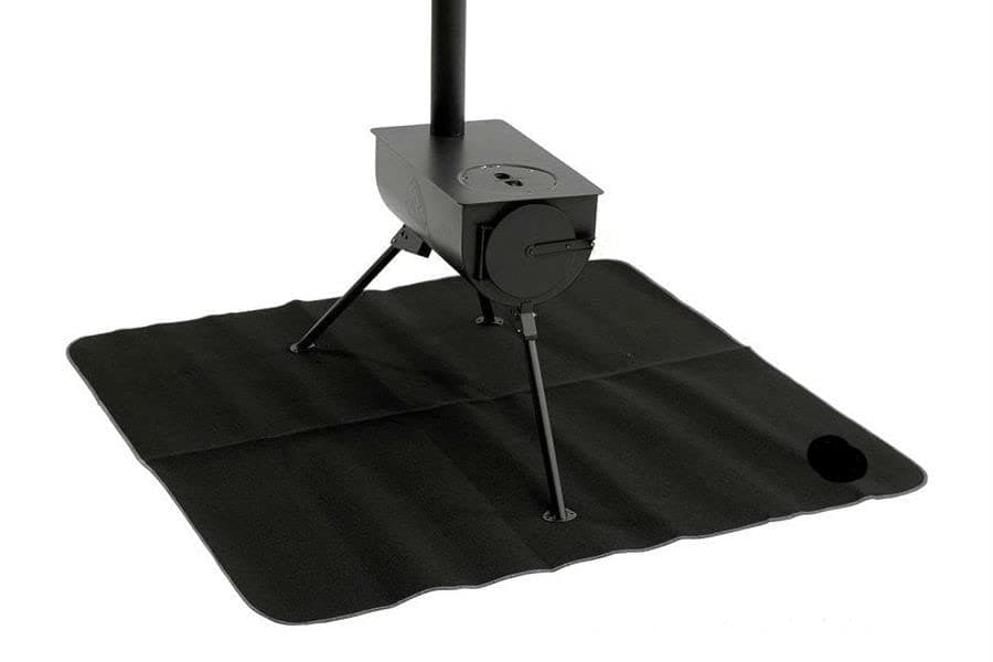 DWD® Fire Retardant Carbon Felt Heat Mat for Camping Stoves, Fire Pits, BBQ Heat resistant up to 300°C Protect your self and floor from hot ash falling Essential for camping Bell Tents Tipi Yurts