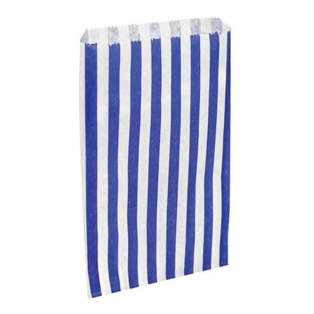 APL Packaging Counter bags, 7x9 blue candy stripe counter bags, pick n mix sweet bag, PACKS OF 1000