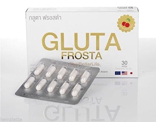 1 Box Gluta Frosta Vitamin C Natural Whitening Glutathione 30 Capsules