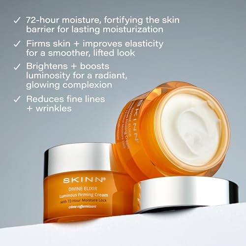 SKINN Luminous Firming Cream - Facial Skin Care Cream Improves Elasticity, Plumps and Lifts Sagging Skin-Maintains Hydration to Reduce Fine Lines,Strengthen Skin’s Barrier Function-Manuka Honey