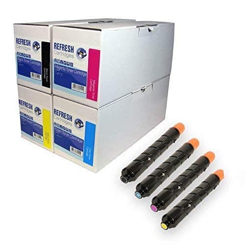 Refresh Cartridges Remanufactured Toner Cartridges Replacements for Canon C-EXV29 (CEXV29 - 4-Pack, Black, Cyan, Magneta, Yellow)