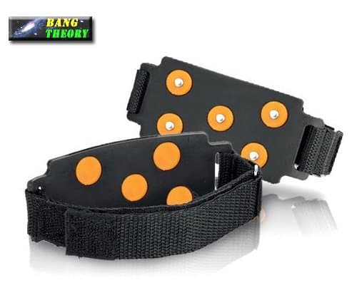 BangTheory 2x Anti-slip Ice Cleats Shoe Boot Tread Grips Traction Chain Spike Sharp Snow Walking Walker（nomal Size）