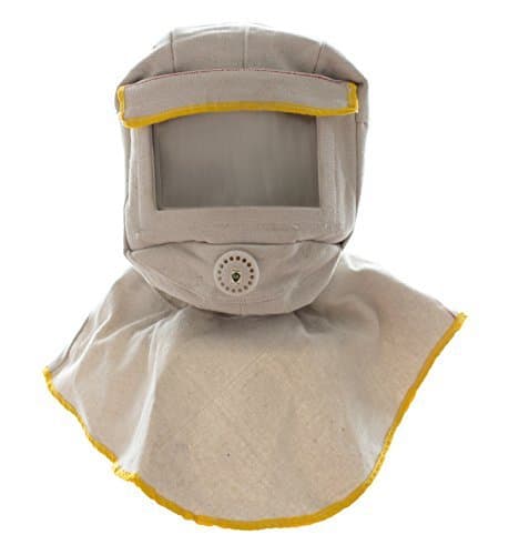 Sandblasting Hood. Blasting Hood Made From Durable Canvas with Large Viewing Screen & Value for Ventilation. Perfect Abrasive Sandblast Hood by Old Nobby