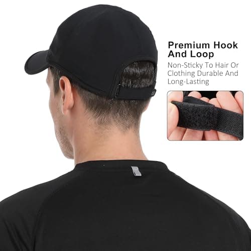 GADIEMKENSD Performance Running Hat, Stretchy Fabric with Vented Mesh for Outdoor Workouts
