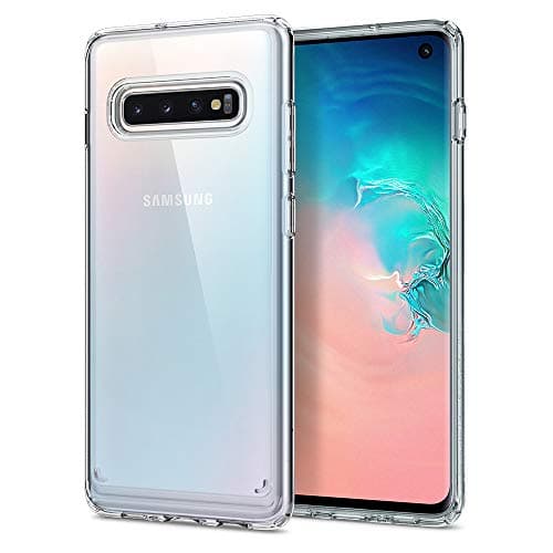 Spigen Ultra Hybrid for Samsung Galaxy S10 Case, Transparent Galaxy S10 Back Cover (2019) - TPU+Poly Carbonate|Crystal Clear