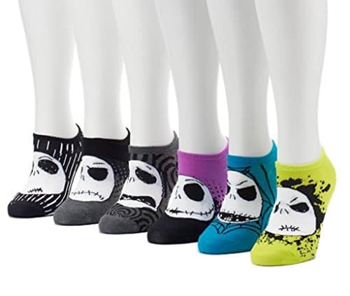 Women's 6-pk. Tim Burton's The Nightmare Before Christmas No-Show Socks