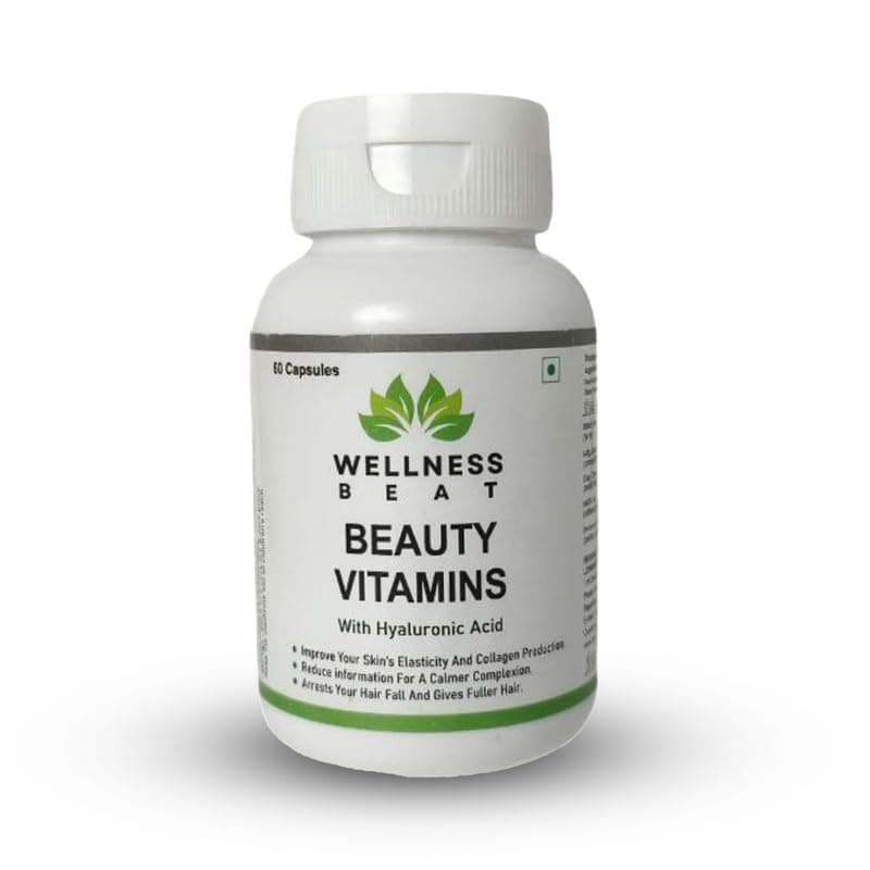 Beauty Vitamins Capsules | Immunity Booster and Antioxidant | Dietary Supplement for Healthy Skin | Supplement for Glowing Skin and Stronger Hair (60 Capsules)