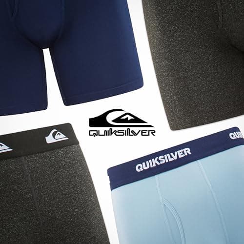 Quiksilver Mens Underwear 4 Pack Boxers for Men Supersoft Brushed Polyester Mens Boxer Briefs