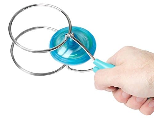 Frisby Magnetic Flashing Colorful Yoyo Gyro Wheel Toy Fun for Kids Boy Gift, Blue