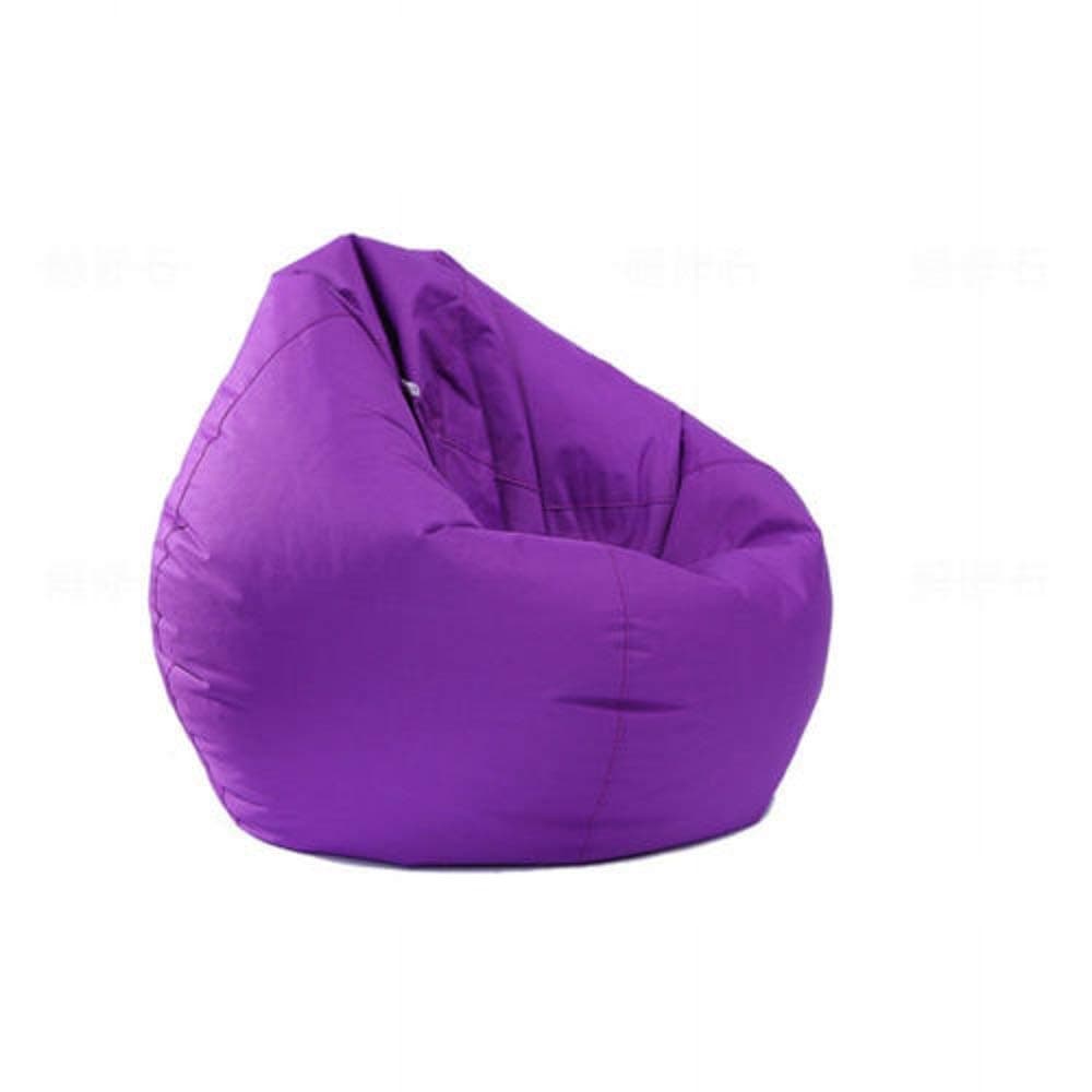 Mekysd Home Soft Lazy Sofa Cozy Single Chair Durable Furniture Unfilled Lounge Bean Bag (Purple)