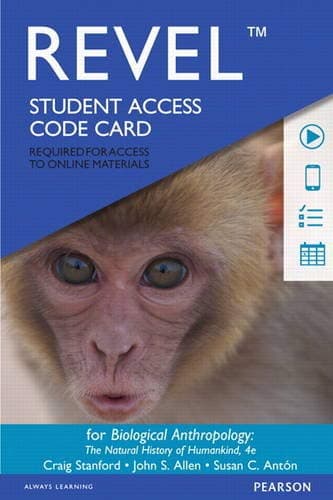 Biological Anthropology: The Natural History of Humankind -- Revel Access Code