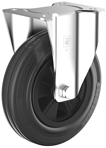 Wicke GK B 02/100/30R Fixed Castor, Roller bearing, Width 30 mm, Diameter 100 mm, Load Capacity 70 kg