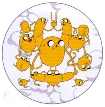 Adventure Time Many Jakes Button AB4620