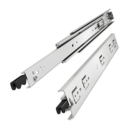 VADANIA 300mm Standard Duty Locking Drawer Slides | 68kg Load | Full Extension Ball Bearing Side Mount Runners for Cabinets, Storage Units - 1 Pair #VD1551
