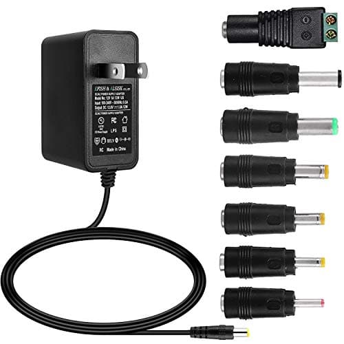 ALSISK Power Supply Adapter 12V 2A 24W,Power Plug for Home Appliances,CCTV Camera,Routers,Hubs,LED Strips,Telekom,T-Com,Speedport,Radiowecker,Scanner,Switch,UL Approve