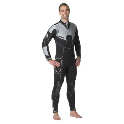 WATER PROOF FACING REALITY Men's Waterproof 7mm Backzip Jumpsuit with a 3D Anatomical Design (Size X-Large Tall)