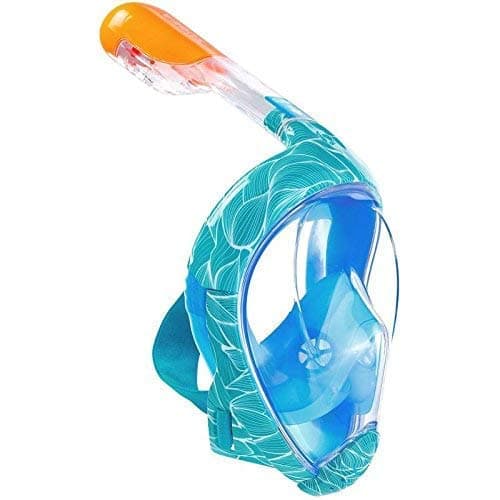 TRIBORD SUBEA EASYBREATH (2023 Version) Full FACE Anti-Fog Snorkel MASK with A Secure Lock and Free Replacement Ring & Optional Camera Mount - for Adults OR Kids