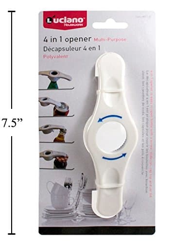 Luciano 4 in 1 Opener, for bottles,cans,jars