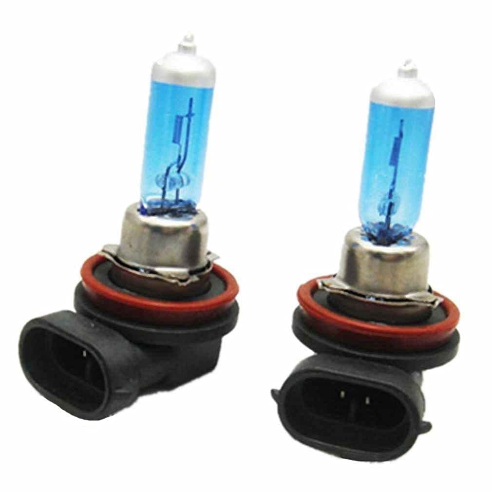 WTG H11 (High Beam) 1 PAIR 100W Super White Xenon Halogen OEM Headlight Light Bulbs (H11-100w)