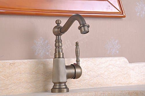 HHY-European copper antique bathroom shower hot and cold faucet
