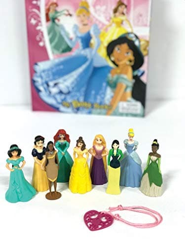 Disney Princess My Busy Books - Storybook, 9 figurines, 1 charm bracelet, playmat