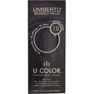 U Color by Umberto Italian Demi Color 1.0 Natural Black by Umberto Beverly Hills