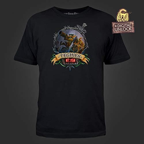 Immersion Dota 2 Techies Kaboom! Men's Black Tee XX-Large with Digital Unlock Code