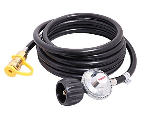 KIBOW Low Pressure Propane Regulator with Quick Connect-12 Feet Hose