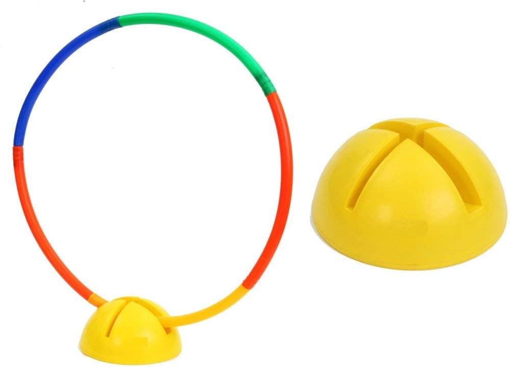 Huppa Hulla Ring/Hula Hoop Exercise Ring/Exercise Ring Collapsible Kids Huppa/Hula Ring Exercise Ring for Aerobics,Gymnastic & Weight Loss with Plastic Stand