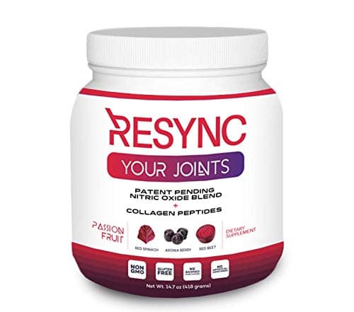 Resync Collagen Peptides - Collagen Protein Powder Blend with Circulation Superfoods + More. Clinically Formulated for Healthy Joints, Muscles, Heart, Gut, Skin, Hair, Nails.