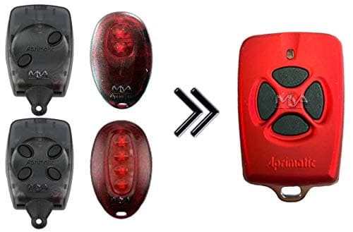 Original Aprimatic TX4S Garage Remote Control compatible with APRIMATIC TX2P, APRIMATIC TX4P, APRIMATIC TX2M, APRIMATIC TX4M remote controls