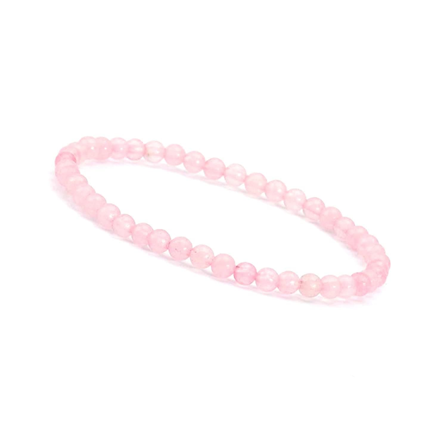 KIKILA 4mm Mini Gemstone Energy Bracelets Crushed Stone Beaded Bracelet Natural Stone Charm Beaded Small Couples Bracelets for Women