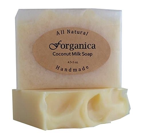 Forganica Coconut Milk Soap. All Natural Handmade, Unscented, Vegan, Eco-Friendly Bar Soap. Each Bar Loaded with Skin Loving Oils. NO Harmful Chemicals, NO Preservatives, NO Sulfates. Made in the USA.