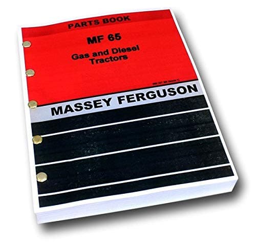 Massey Ferguson Mf 65 Tractor Parts Catalog Manual Book Exploded View