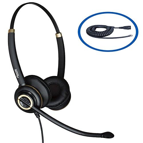 Discover D712 Binaural Headset for Avaya IP Phones 1608, 1616, 9601, 9608, 9610, 9611, 9611G, 9620, 9620C, 9620L, 9621, 9630, 9640, 9640G, 9641, 9650, 9650C, 9670