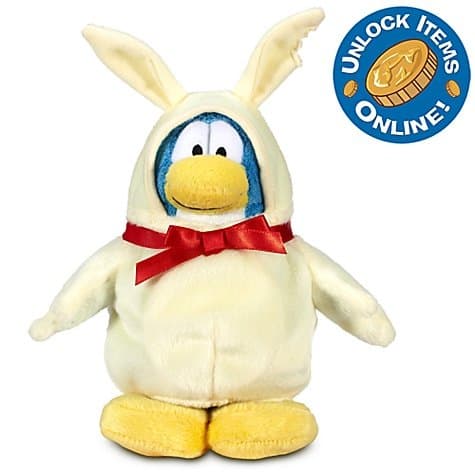 Club Penguin 6'' Limited Edition Penguin Plush - White Chocolate Bunny