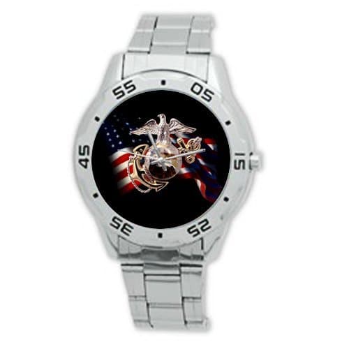 Fashion Design United States Marine Corps (USMC) Stainless Steel Men's Watch