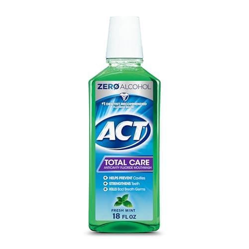 Act Anticavity Fluoride Mouth Rinse Alcohol Free, Fresh Mint 18 oz by Act