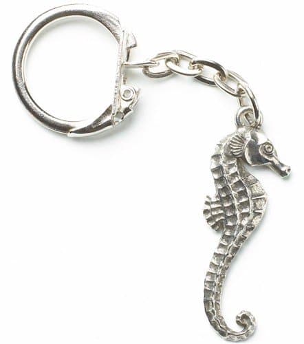 Westair Reproductions Seahorse Key-ring, Keychain in Fine English Pewter, Handmade